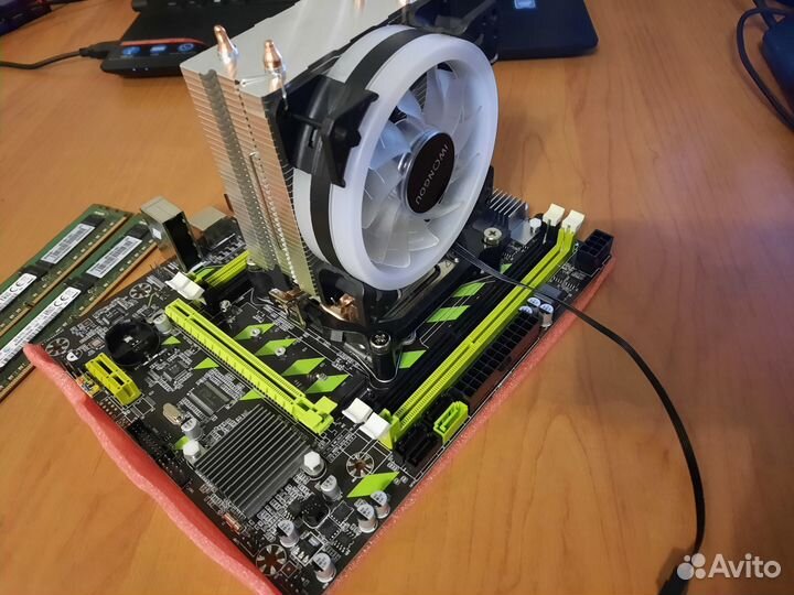 Комплект мать проц оперативка