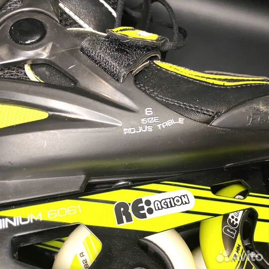 Раздвижные роликовые коньки reaction (р-р 31-36)