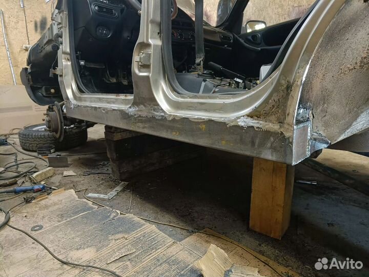 Замена порогов из профильной трубы