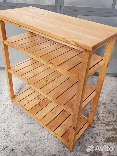 Система хранения, стеллаж из дерева