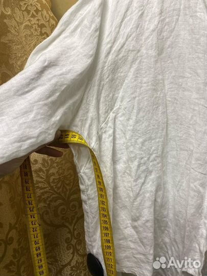 Льняная рубашка блуза Италия новая