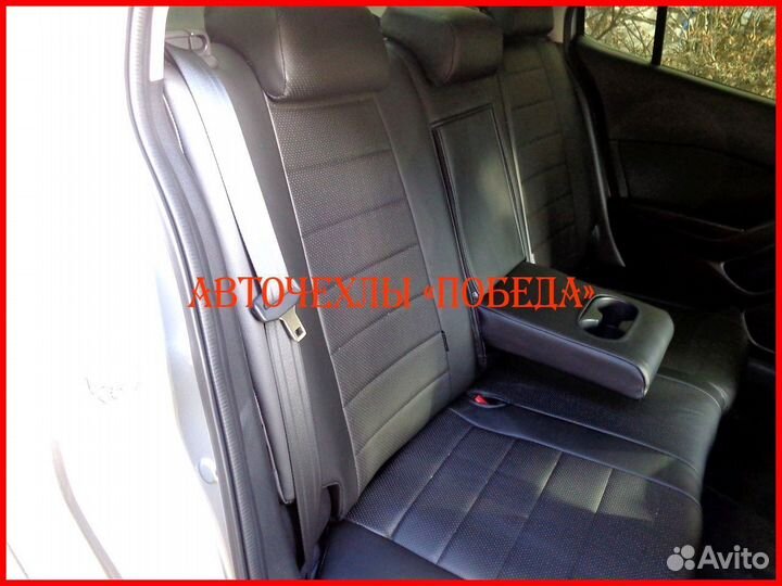 Чехлы Mazda 3 BM из экокожи чёрные Классика