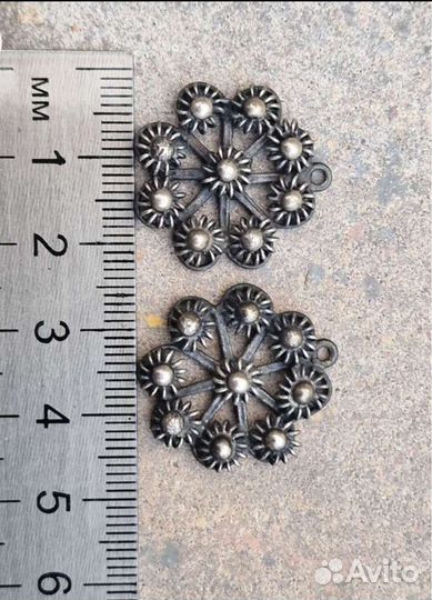 Колье серебро Италия, подвесы для сережек