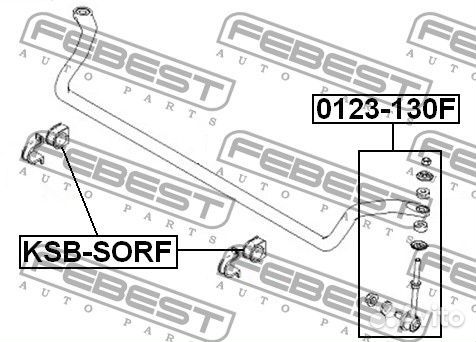 Втулка переднего стабилизатора d28
