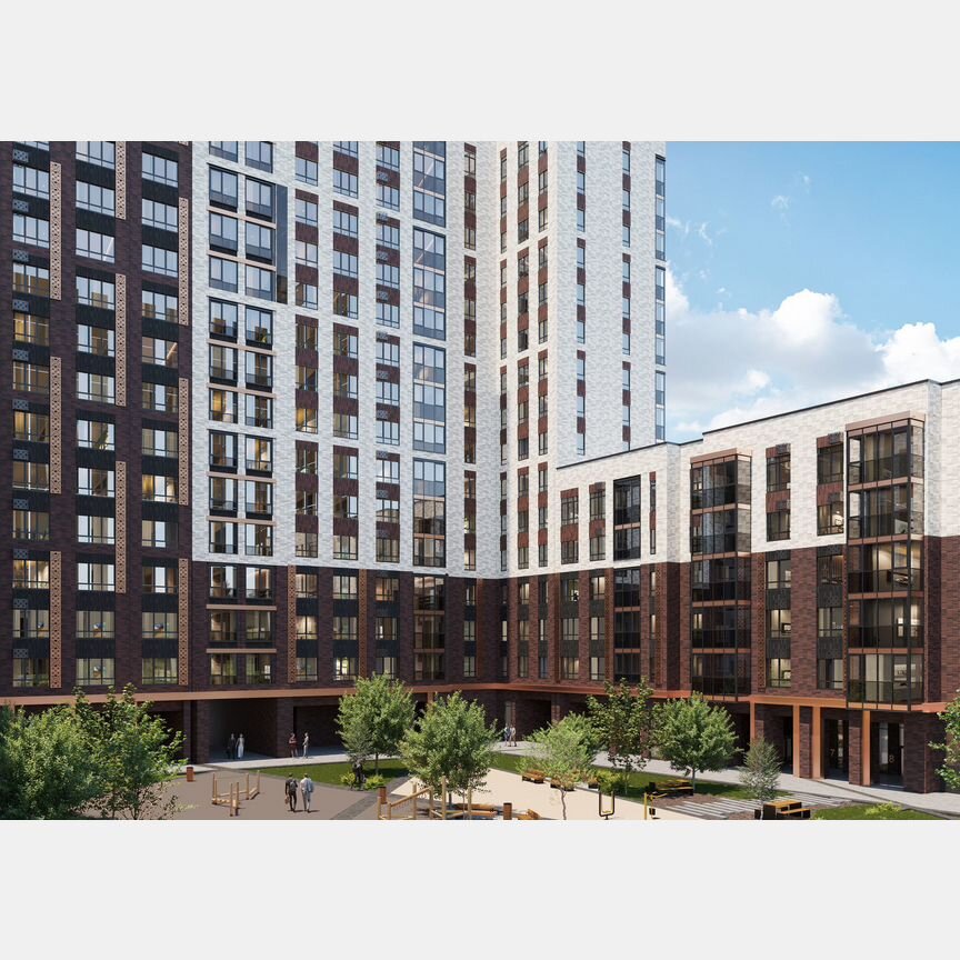 2-к. квартира, 63,4 м², 13/18 эт.