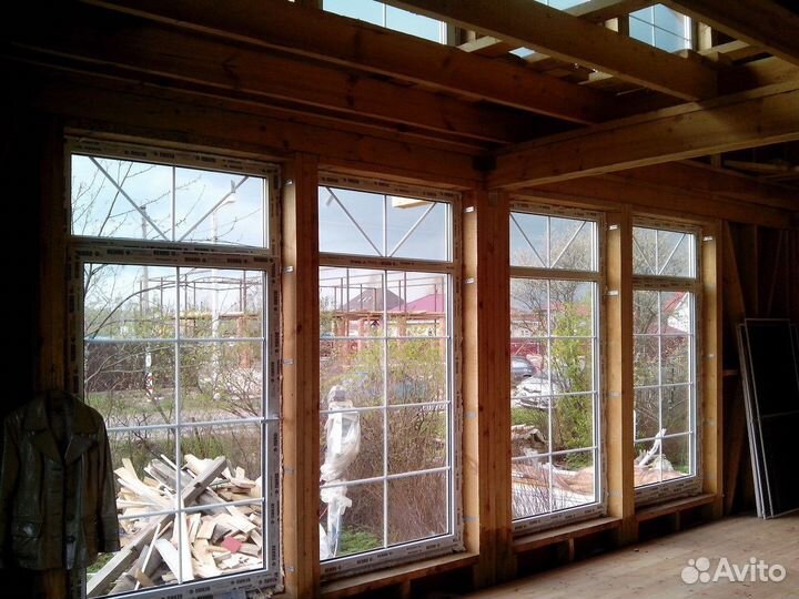 Окна пластиковые большие