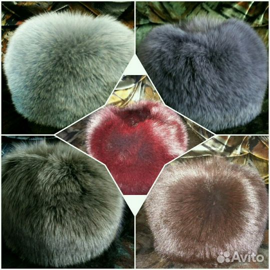 Шапка песец р-р 57. Новая