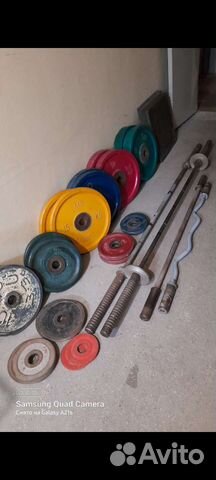 Штанга гриф блины гантели