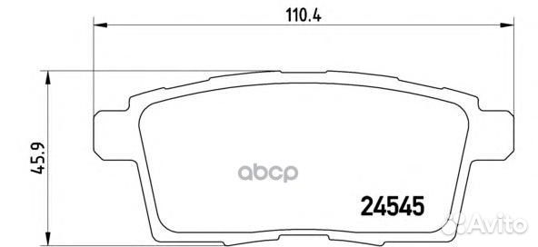 Колодки тормозные дисковые зад P49041 Brembo