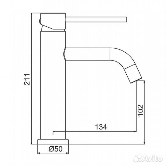 Смеситель для раковины Frap F10807-6