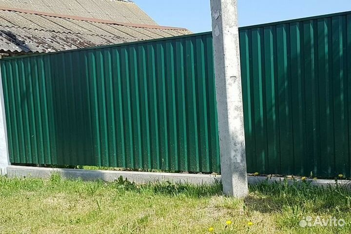 Штакетник, профнастил забор с установкой под ключ