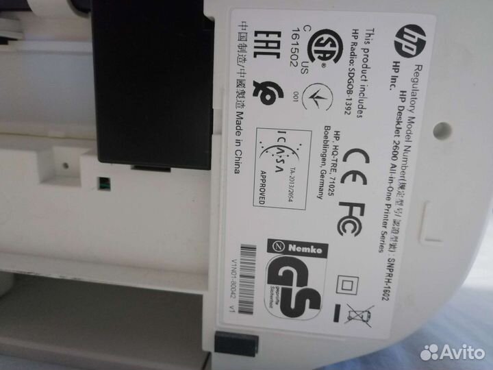 Цветной струйный принтер hp