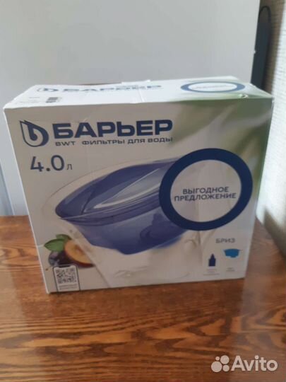 Фильтр для воды барьер 4л новый