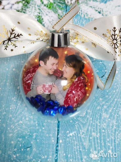 Елочный шар с фото