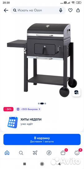 Гриль угольный