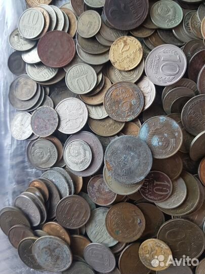 Монеты СССР и РФ (примерно 340 шт) года 1924-1993