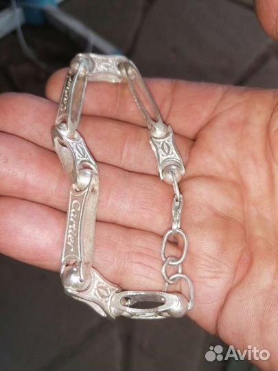 Браслет серебро