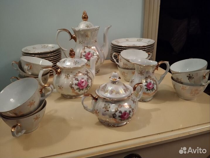 Чайный сервиз на 12 персон Kahla,GDR,1960-1963г.г