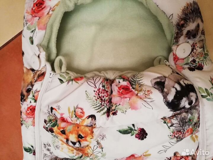 Комплект на выписку пушинка конверт