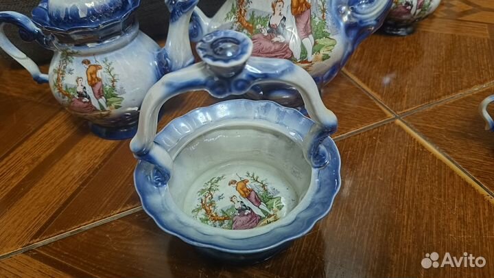 Винтажный сервиз 1980-1990 г + конфетница + ваза