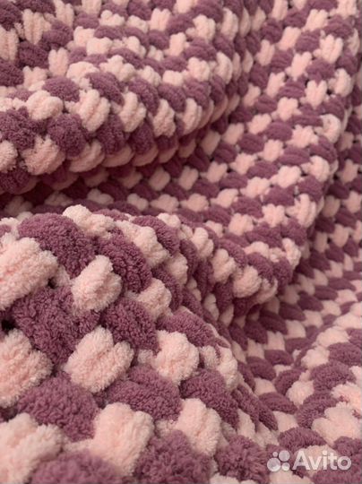 Плед вязаный