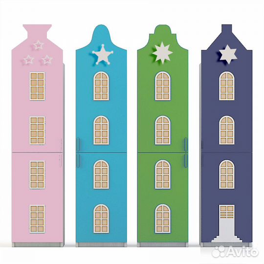 Детские шкафчики. Шкаф в раздевалку детского сада