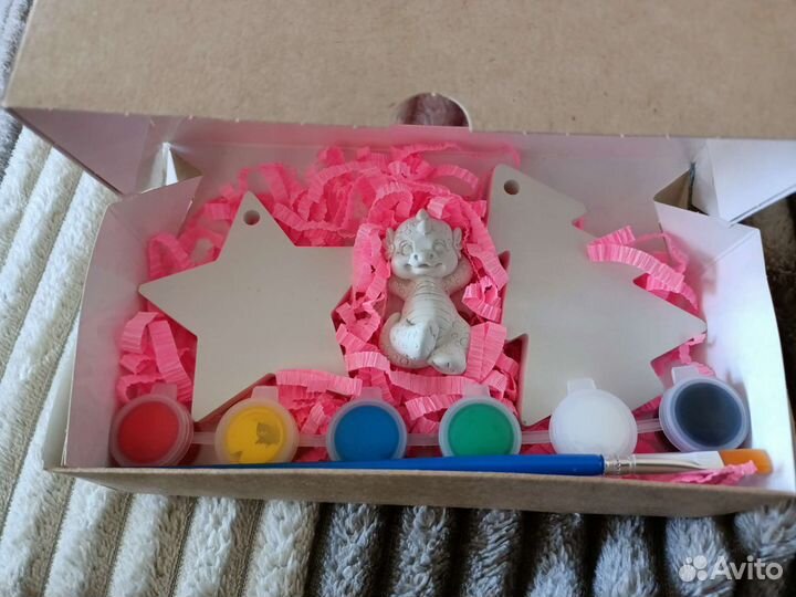 Новогодний набор для росписи из гипса