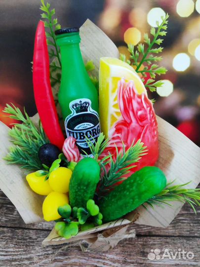 Мужские букеты из мыла