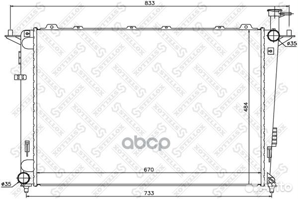 10-26509-SX радиатор системы охлаждения МКПП K