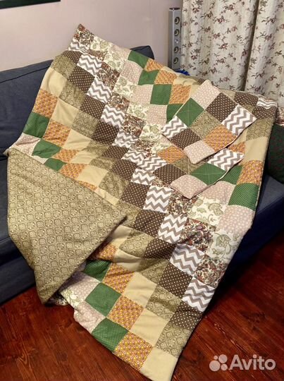 Одеяло лоскутное с наволочками