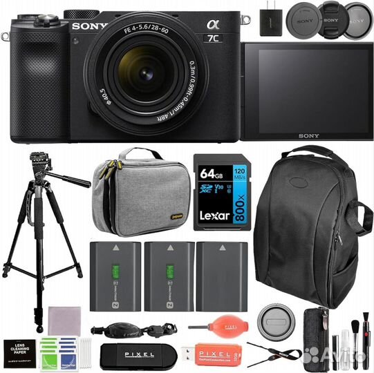 Sony alpha 7c with lens and kits