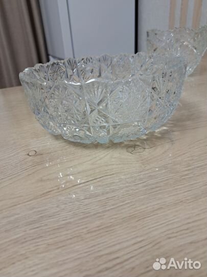 Салатник хрустальный большой