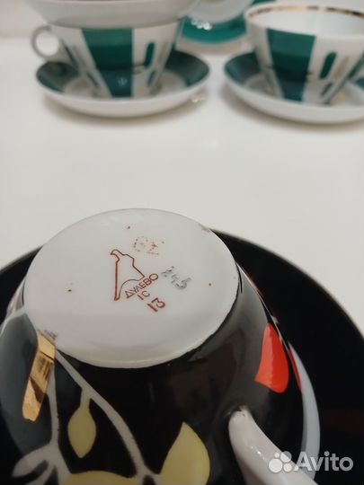 Чашка с блюдцем СССР Дулево