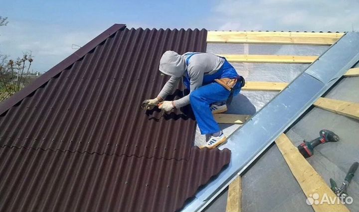 Строительство. Заборы, фундамент, крыши