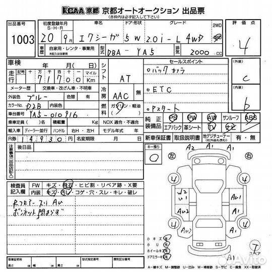 Блок управления двигателем Subaru Exiga