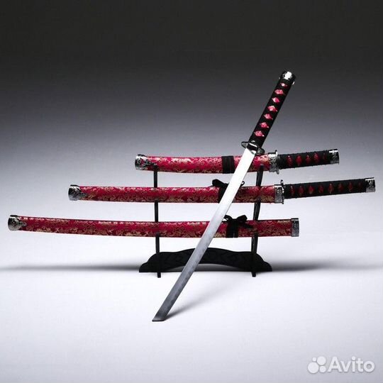 Катаны сувенирные сертификат подставка