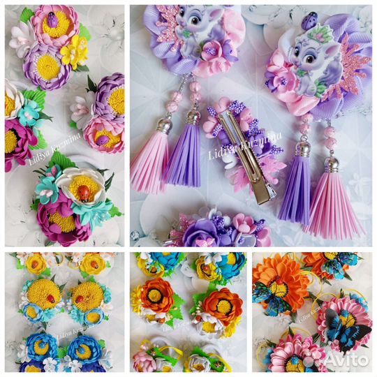 Бантики, заколочки, зажимы из фоамирана