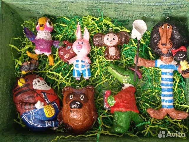 Ватные ёлочных игрушки