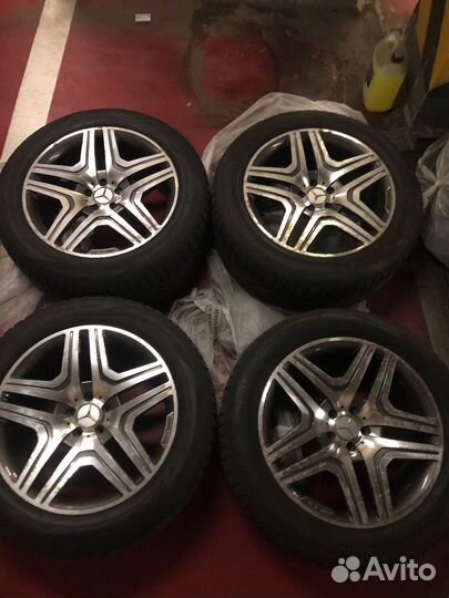 Зимние шины nokian + диски mercedes amg r20