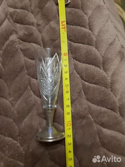 Рюмка хрусталь СССР на ножке