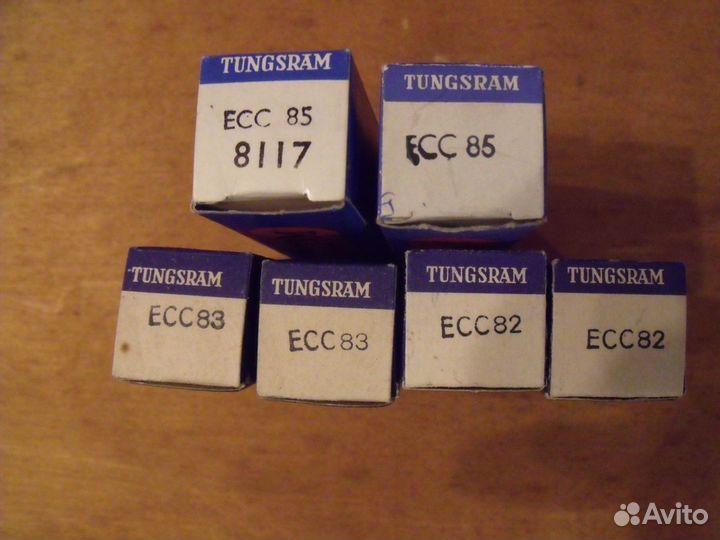 Радиолампы Tungstram ECC 82, ECC 83, ECC 85