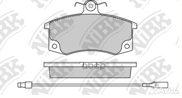 Nibk PN0223W Колод. торм. диск. nibk PN0223W P
