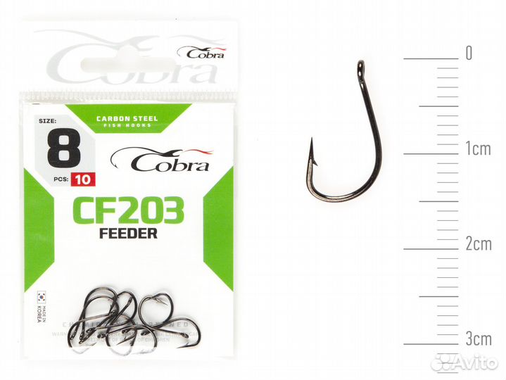 Крючки Cobra feeder specialist сер. CF203 разм. 00