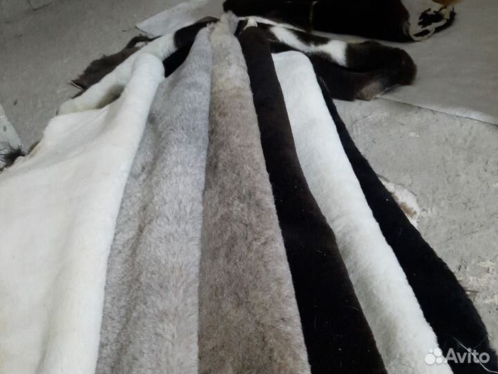 Шкурки овечьи мутоновые