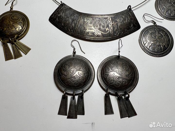 Древнерусские серьги браслет