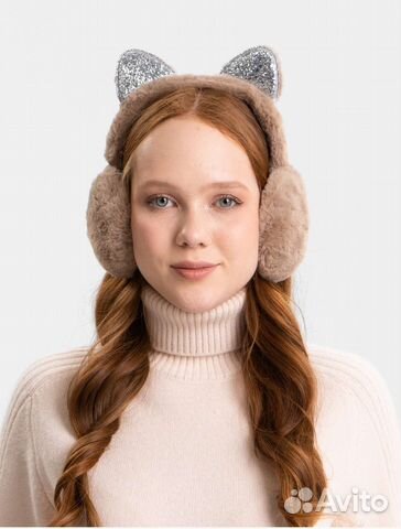 Детские меховые наушники с ушками,весенние,осенние