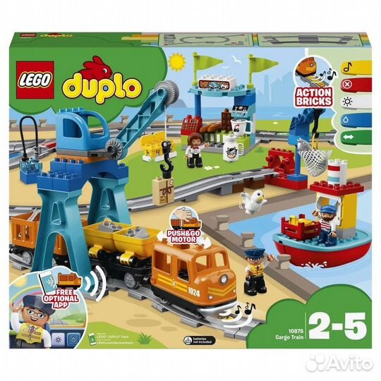 Конструктор lego duplo Town Грузовой поезд (10875)