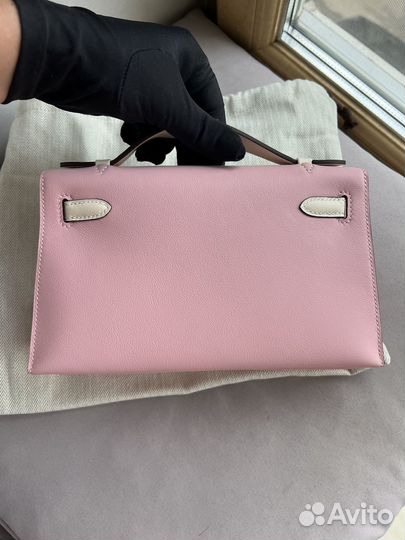Клатч сумочка Hermes mini kelly pochette bicolor