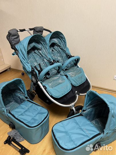 Коляска для двойни погодок bumbleride indie twin