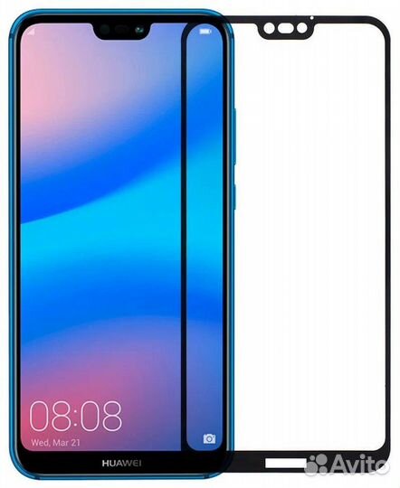 Защитное стекло 9d для Honor Huawei P20 Lite (ane